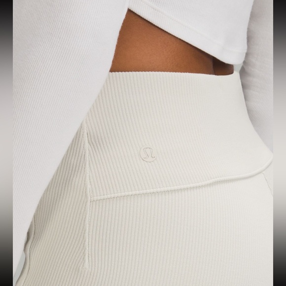 lululemon Brushed Softstreme Ribbed Zip Flared Pant - Picture 4 of 10